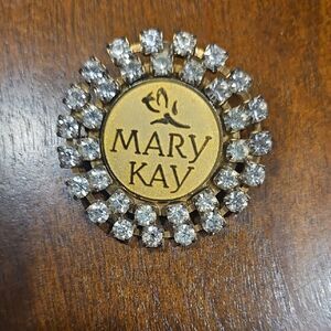 Mary Kay Gold Emblem with Silver Sparkle
